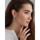 Classy Matte Silver Stud Earrings The Silk, image , picture 3