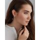 Stylish Matte Silver Stud Earrings The Silk, image , picture 3