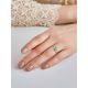 Bright Silver Amazonite Ring, Ring Size: 8 / 18, image , picture 4