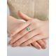 Chic Silver Amazonite Ring, Ring Size: 8.5 / 18.5, image , picture 3