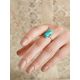 Boho Chic Style Gilded Silver Amazonite Ring, Ring Size: 7 / 17.5, image , picture 3