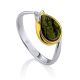 Bicolor Gilded Silver Serpentine Ring, Ring Size: 6.5 / 17, image 