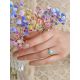 Bicolor Silver Turquoise Ring, Ring Size: 6.5 / 17, image , picture 3