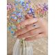 Stylish Silver Lapis Lazuli Ring, Ring Size: 7 / 17.5, image , picture 5
