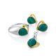 Chic Silver Amazonite Ring, Ring Size: 6.5 / 17, image , picture 5