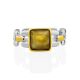 Chain Motif Silver Lizardite Ring, Ring Size: 6.5 / 17, image , picture 4