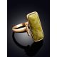 Fabulous Gilded Silver Lizardite Ring, Ring Size: 9 / 19, image , picture 2