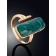 Boho Chic Style Gilded Silver Amazonite Ring, Ring Size: 7 / 17.5, image , picture 2