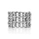 Chain Mail Motif Sterling Silver Adjustable Ring The ICONIC, Ring Size: Adjustable, image , picture 3
