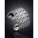 Chain Mail Motif Sterling Silver Adjustable Ring The ICONIC, Ring Size: Adjustable, image , picture 2