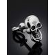 Silver Skull Mono Stud Earring, image , picture 3