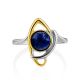 Stylish Silver Lapis Lazuli Ring, Ring Size: 8 / 18, image , picture 4