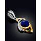 Adorable Silver Lapis Lazuli Pendant, image , picture 2