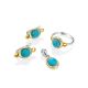 Chic Bicolor Silver Turquoise Earrings, image , picture 4