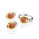 Bright Silver Coral Earrings, image , picture 4