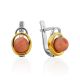 Bright Silver Coral Earrings, image 