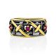 Woven Celtic Design Silver Crystal Ring, Ring Size: 5.5 / 16, image , picture 4
