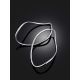 Stylish Swirl Design Silver Earrings, image , picture 2