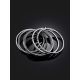 Trendy Multi Band Silver Ring The ICONIC, Ring Size: 5.5 / 16, image , picture 2