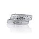 Trendy Multi Band Silver Ring The ICONIC, Ring Size: 5.5 / 16, image , picture 3