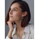Silver Acetylcholine Molecule Mono Earring Hippocrates, image , picture 3