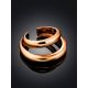 Sleek Rose Plated Silver Double Cuff The Liquid, image , picture 2
