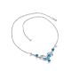 Dainty Silver Topaz Necklace, image , picture 4