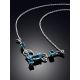 Dainty Silver Topaz Necklace, image , picture 2