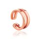 Minimalist Rose Plated Silver Ear Cuff The ICONIC, image 