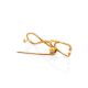 Gilded Silver Stethoscope Brooch Hippocrates, image , picture 3