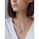 Silver Serotonin Molecule Pendant Hippocrates, image , picture 3