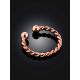 Horn Motif Rose Plated Silver Ear Cuff The Liquid, image , picture 2