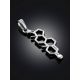 Silver Testosterone Molecule Pendant Hippocrates, image , picture 2