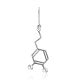 Silver Dopamine Molecule Mono Earring Hippocrates, image 