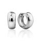 Glossy Sterling Silver Hoop Earrings The ICONIC, image 