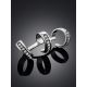 Shimmering Silver Crystal Ear Cuff, image , picture 2