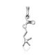 Silver Acetylcholine Molecule Pendant Hippocrates, image 