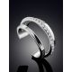 Silver Crystal Double Ear Cuff The Liquid, image , picture 2