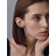 Fashionable Silver Amethyst Ear Climber Cuff, image , picture 3