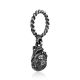 Blackened Silver Heart Pendant Hippocrates, image 