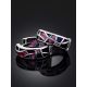 Colorful Silver Enamel Hoop Earrings The Gothic, image , picture 2