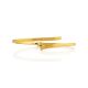 Fashionable Gilded Silver Bangle Bracelet The Silk, image , picture 4