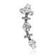Chic Silver Crystal Ear Climber Cuff, image , picture 4