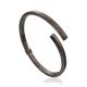 Blackened Silver Bangle Bracelet The Silk, image 