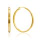 Stylish Gilded Silver Hoop Earrings The Silk, image 