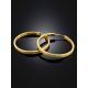Stylish Gilded Silver Hoop Earrings The Silk, image , picture 2