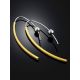 Bicolor Gilded Silver Hook Threader Earrings The Silk, image , picture 2