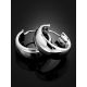 Chunky Silver Hoop Earrings The Silk, image , picture 2