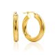 Bold Gilded Silver Hoop Earrings The Silk, image 