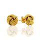 Chic Gilded Silver Stud Earrings The Silk, image 